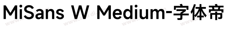 MiSans W Medium字体转换
